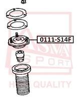 Опора амортизатора TOYOTA CROWN/CROWN MAJESTA UZS14#/JZS14#/LS141/GS141 1991-1995