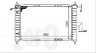 Радиатор, охлаждение двигателя
 CHEVROLET / DAEWOO MATIZ (M150) (01-) 0.8 (MAN, AC +/-, PETROL)