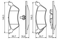 Колодки тормозные дисковые 0986424816 от компании BOSCH