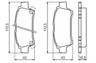 Колодки тормозные дисковые 0986424762 от фирмы BOSCH