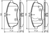 Колодки тормозные дисковые передние 0986495104 от фирмы BOSCH