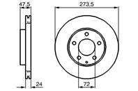 0 986 479 034_диск тормозной передний! Mazda 323/6/626 1.8/2.0/2.0TD 98&gt