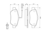 Дисковые тормозные колодки  комплект