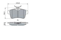 Тормозные дисковые колодки задние антискрип 0986494437 от фирмы BOSCH