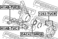 HYAB-TUC1_сайлентблок цапфы! Hyundai Tucson 04-10