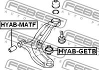 HYAB-GETB_сайлентблок перед.рычага зад.! Hyundai Getz all 02&gt