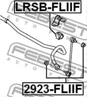 FEBEST LRSB-FLIIF Втулка стабилизатора LAND ROVER FREELANDER II 06- пер.