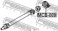FEBEST MCB-009 Подшипник подвесной кардана MITSUBISHI PAJERO MINI 94-/SPACE WAGON GRANDIS 92-00