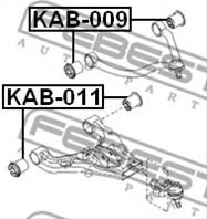 [kab011] febest сайлентблок рычага