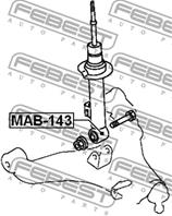 FEBEST MAB-143 Сайлентблок амортизатор MITSUBISHI PAJERO SPORT 08-/L200 05- пер.подв.