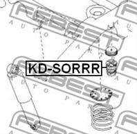 FEBEST KD-SORRR Отбойник амортизатора KIA SORENTO 02-06 зад.