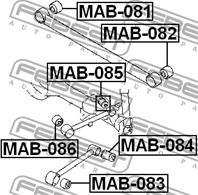 С/блок заднего продольного рычага MITSUBISHI PAJERO/MONTERO