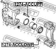 FEBEST 1274-ACCUPF Втулка направляющая суппорта HYUNDAI/KIA пер.