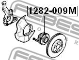 Подшипник-ступица пер.HYUNDAI SANTA FE (CM) 2006-2012