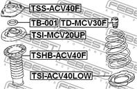 FEBEST TSS-ACV40F Опора амортизатора TOYOTA CAMRY 06- пер.