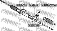 FEBEST MRKB-CV5W Пыльник рулевой рейки MITSUBISHI OUTLANDER II/ LANCER X