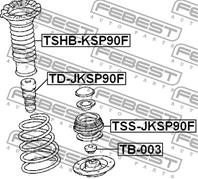 Опора амортизатора tss-jksp90f