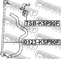 0123-ksp90f тяга стаб.передн. toyota vitz ncp90/scp90 05-07