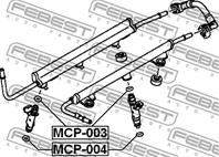 FEBEST MCP-003 Кольцо уплотнительное форсунки MITSUBISHI OUTLANDER/LANCER 07- пер.