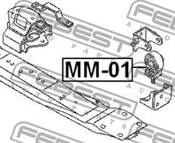 Опора двигателя MITSUBISHI PAJERO 91-04