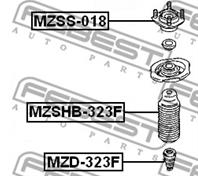 FEBEST MZD-323F Отбойник амортизатора MAZDA 323 98-04 пер.