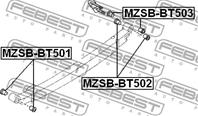 MZSB-BT501_Втулка рессоры MAZDA BT-50 UN 2006-2011