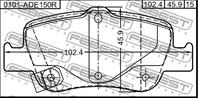 К-кт колодки зад toy corolla ade150/nde150/nre150/zre15/zze150 06-13