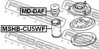 MD-DAF_отбойник амортизатора переднего! Mitsubish