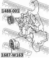 Ролик натяжной MERCEDES W163 1687-W163