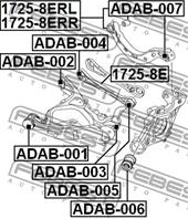 Рычаг AUDI A4 01- зад.подв.лев.