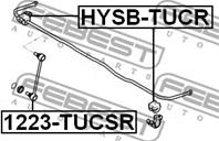 FEBEST HYSB-TUCR Втулка стабилизатора HYUNDAI TUCSON 04-10/KIA SPORTAGE 04-10 зад.подв.