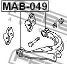 FEBEST MAB-049 Сайлентблок рычага MITSUBISHI GALANT 92-03 зад.подв.