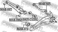 FEBEST MAB-107 Сайлентблок тяги MITSUBISHI LANCER 00-09/OUTLANDER 06- зад.подв.