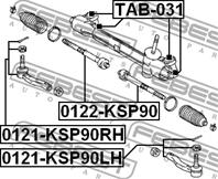 Наконечник toy yaris ksp90/nlp90/nsp90/scp90/ncp90/zsp90 2005-2011 r