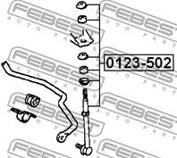 Стойка заднего стабилизатора TOYOTA LAND CRUISER 90 96&gt