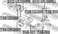 FEBEST 0123-GRJ200FL Тяга стабилизатора TOYOTA LAND CRUISER 200 07- пер.лев.