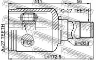 Шрус внутренний прав 27x38x27 MERCEDES BENZ E-CLASS 212 4 MATIC 2008-2013