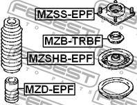 FEBEST MZB-TRBF Подшипник опоры амортизатора FORD ESCAPE 00-07/MAZDA TRIBUTE 00-07 пер.