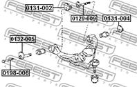 FEBEST 0129-009 Болт эксцентрик TOYOTA LAND CRUISER PRADO 120 02-09