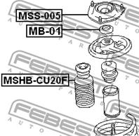 FEBEST MSHB-CU20F Пыльник амортизатора MITSUBISHI LANCER 00-09/OUTLANDER 02- пер.