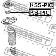 FEBEST KB-PIC Подшипник опоры амортизитора HYUNDAI I10/I20 07-/KIA PICANTO 04- пер.