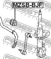 FEBEST MZSB-BJF Втулка стабилизатора MAZDA 323 98-04 пер.подв.