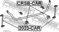 FEBEST 2023-CAR Тяга стабилизатора OPEL ASTRA G/H/ZAFIRA пер.подв.лев/прав.