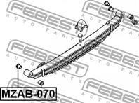 Втулка рессоры mzab-070