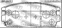 Колодки передние opel antara 2006- 1801-antf