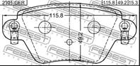 К-кт колодок тормз. Re FORD MONDEO GE 00-07