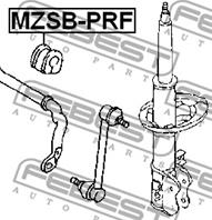 FEBEST MZSB-PRF Втулка стабилизатора MAZDA 323 98-04/PREMACY 99-05 пер.подв.