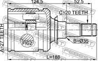 Шрус внутренний 0111-azt255lh