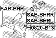 SAB-BHRR_сайлентблок пер. рычага зад. п.! Subaru