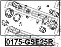 Ремкомплект задн суппорта TOYOTA CROWN GRS20/GWS204 2008-2012 0175-GSE25R